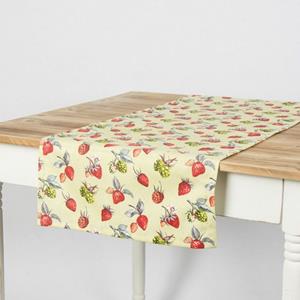 SCHÖNER LEBEN. Tischläufer »Schöner Leben Tischläufer Erdbeeren Brombeeren grün rot 40x160cm«
