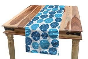 Abakuhaus Tischläufer »Esszimmer Küche Rechteckiger Dekorativer Tischläufer«, Abstrakt Formen mit Streifen Dots