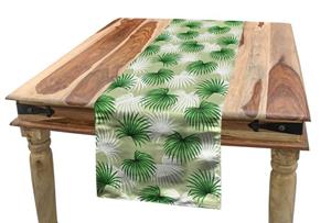 Abakuhaus Tischläufer »Esszimmer Küche Rechteckiger Dekorativer Tischläufer«, Blatt Palm Tree Island Foliage