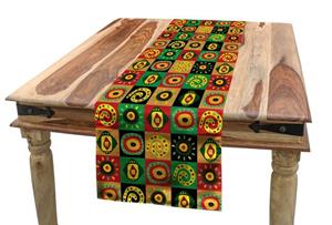 Abakuhaus Tischläufer »Esszimmer Küche Rechteckiger Dekorativer Tischläufer«, afrikanisch trippy