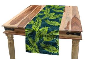 Abakuhaus Tischläufer »Esszimmer Küche Rechteckiger Dekorativer Tischläufer«, Blätter Palmen auf Aztec Hintergrund