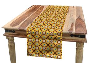 Abakuhaus Tischläufer »Esszimmer Küche Rechteckiger Dekorativer Tischläufer«, Abstrakt Geometrische Formen der 60er Jahre