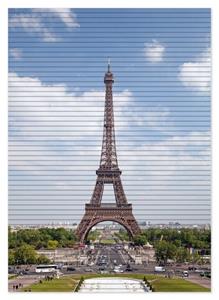 Wallario Schaum-Badematte »Eiffelturm in Paris« , Höhe 5 mm, rutschhemmend, geeignet für Fußbodenheizungen