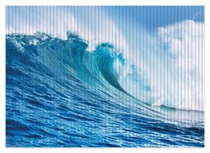 Wallario Schaum-Badematte »Eindrucksvolle Welle im Ozean« , Höhe 5 mm, rutschhemmend, geeignet für Fußbodenheizungen
