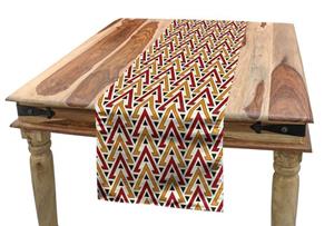 Abakuhaus Tischläufer »Esszimmer Küche Rechteckiger Dekorativer Tischläufer«, afrikanisch Dreieck-Entwurf