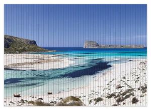 Wallario Schaum-Badematte »Einsame Bucht mit weißem Sand und klarem Wasser« , Höhe 5 mm, rutschhemmend, geeignet für Fußbodenheizungen