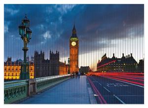 Wallario Schaum-Badematte »London- Big Ben bei Nacht« , Höhe 5 mm, rutschhemmend, geeignet für Fußbodenheizungen