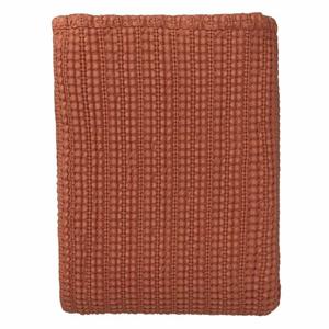 Urbanara Tagesdecke »Anadia«, , Terrakotta - 180x230 cm, 100% reine Baumwolle, weiche Decke als Bettüberwurf oder Kuscheldecke, Jacquard-Bindung