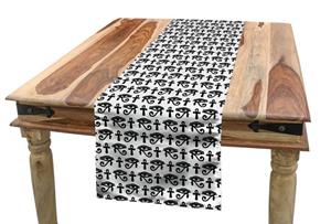Abakuhaus Tischläufer »Esszimmer Küche Rechteckiger Dekorativer Tischläufer«, ägyptisch hieroglyphisches Muster
