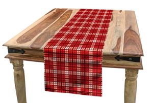 Abakuhaus Tischläufer »Esszimmer Küche Rechteckiger Dekorativer Tischläufer«, Plaid Vintage Tartan-Motiv