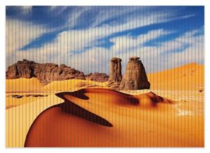 Wallario Schaum-Badematte »Felsen und Sand in der Sahara Wüste« , Höhe 5 mm, rutschhemmend, geeignet für Fußbodenheizungen