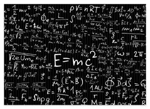 Wallario Schaum-Badematte »Mathematische Formeln  Relativitätstheorie« , Höhe 5 mm, rutschhemmend, geeignet für Fußbodenheizungen