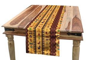 Abakuhaus Tischläufer »Esszimmer Küche Rechteckiger Dekorativer Tischläufer«, ägyptisch Hieroglyphs