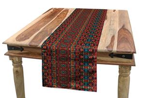 Abakuhaus Tischläufer »Esszimmer Küche Rechteckiger Dekorativer Tischläufer«, afrikanisch indigene Folklore