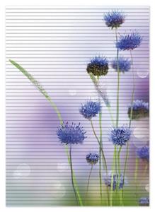 Wallario Schaum-Badematte »Abstrakte lila Blume« , Höhe 5 mm, rutschhemmend, geeignet für Fußbodenheizungen