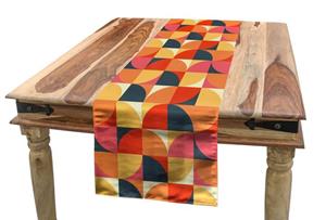 Abakuhaus Tischläufer »Esszimmer Küche Rechteckiger Dekorativer Tischläufer«, Abstrakte Geometrie Minimalist Moderne
