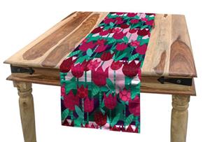 Abakuhaus Tischläufer »Esszimmer Küche Rechteckiger Dekorativer Tischläufer«, Blumen Abstrakte Tulpen Blumen