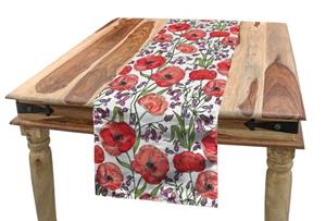 Abakuhaus Tischläufer »Esszimmer Küche Rechteckiger Dekorativer Tischläufer«, Blume Mohnblüten Garten