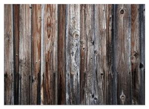 Wallario Schaum-Badematte »Alte Holzwand - Holzplanken in grau und braun« , Höhe 5 mm, rutschhemmend, geeignet für Fußbodenheizungen