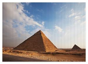 Wallario Schaum-Badematte »Alte Pyramide in Ägypten« , Höhe 5 mm, rutschhemmend, geeignet für Fußbodenheizungen