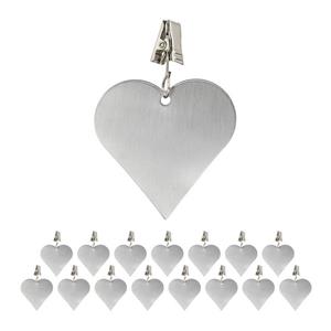 RELAXDAYS Gartentischdecke »16 x Tischdeckenbeschwerer Herz«