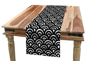 Abakuhaus Tischläufer »Esszimmer Küche Rechteckiger Dekorativer Tischläufer«, Abstrakt Japanischer Seigaiha Waves