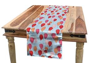 Abakuhaus Tischläufer »Esszimmer Küche Rechteckiger Dekorativer Tischläufer«, Baby Häschen-Mädchen und Ballone