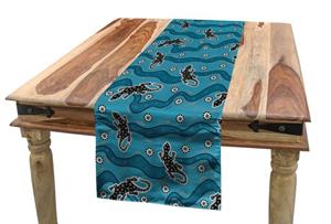 Abakuhaus Tischläufer »Esszimmer Küche Rechteckiger Dekorativer Tischläufer«, Aboriginal Reptil