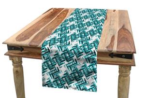 Abakuhaus Tischläufer »Esszimmer Küche Rechteckiger Dekorativer Tischläufer«, Abstrakt Retro Maze Trippy