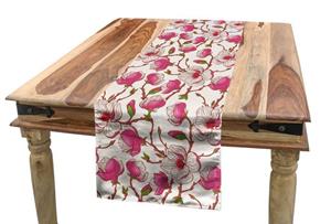 Abakuhaus Tischläufer »Esszimmer Küche Rechteckiger Dekorativer Tischläufer«, Blume Pink Magnolia Garden