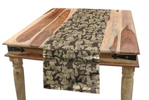 Abakuhaus Tischläufer »Esszimmer Küche Rechteckiger Dekorativer Tischläufer«, Camo Camouflage Wiederholen