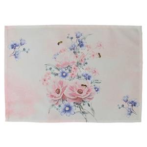 Matches21 HOME & HOBBY Tischdecke »Tischläufer Blüten Pastellfarben rosa bunt bedruckt 35x50 cm« (1-tlg)