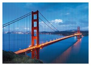 Wallario Schaum-Badematte »Golden Gate Bridge in San Francisco USA« , Höhe 5 mm, rutschhemmend, geeignet für Fußbodenheizungen