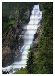 Wallario Schaum-Badematte »Wasserfall« , Höhe 5 mm, rutschhemmend, geeignet für Fußbodenheizungen