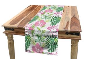 Abakuhaus Tischläufer »Esszimmer Küche Rechteckiger Dekorativer Tischläufer«, Blätter Blüten-Blumen Pinnation
