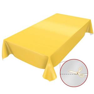 ANRO Tischdecke »abwaschbare Tischdecke Uni Gelb Einfarbig Glanz«, Glatt