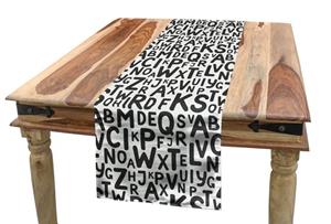Abakuhaus Tischläufer »Esszimmer Küche Rechteckiger Dekorativer Tischläufer«, Alphabet Versalien Englisch Letters