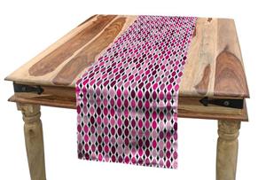 Abakuhaus Tischläufer »Esszimmer Küche Rechteckiger Dekorativer Tischläufer«, Abstrakt Oval Connected Pattern