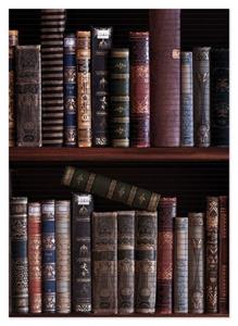 Wallario Schaum-Badematte »Bücherregal mit alten Büchern« , Höhe 5 mm, rutschhemmend, geeignet für Fußbodenheizungen
