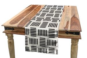Abakuhaus Tischläufer »Esszimmer Küche Rechteckiger Dekorativer Tischläufer«, Abstrakt Moderne Bold Linien