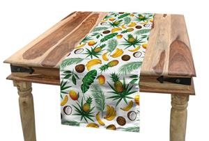 Abakuhaus Tischläufer »Esszimmer Küche Rechteckiger Dekorativer Tischläufer«, Bananenblatt Coconut Ananas