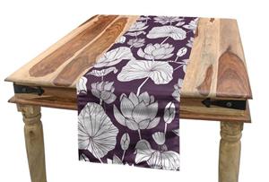 Abakuhaus Tischläufer »Esszimmer Küche Rechteckiger Dekorativer Tischläufer«, Blume Monochrome Blumenweinl