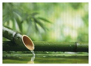 Wallario Schaum-Badematte »Bambusquelle Bambusrohr mit Wasser« , Höhe 5 mm, rutschhemmend, geeignet für Fußbodenheizungen