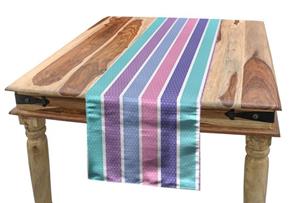 Abakuhaus Tischläufer »Esszimmer Küche Rechteckiger Dekorativer Tischläufer«, Abstrakt Tupfen mit Streifen