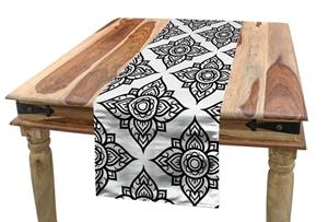 Abakuhaus Tischläufer »Esszimmer Küche Rechteckiger Dekorativer Tischläufer«, Arabeske Floral Monotone Motiv
