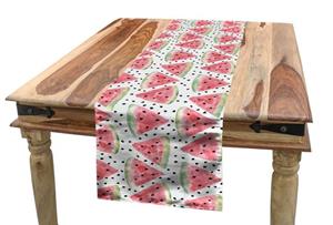 Abakuhaus Tischläufer »Esszimmer Küche Rechteckiger Dekorativer Tischläufer«, Aquarell Stücke von Wassermelone