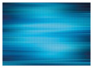 Wallario Schaum-Badematte »Blau und schwarz gestreift - Abstraktes Streifenmuster« , Höhe 5 mm, rutschhemmend, geeignet für Fußbodenheizungen
