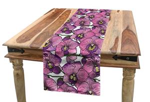 Abakuhaus Tischläufer »Esszimmer Küche Rechteckiger Dekorativer Tischläufer«, Blume Exotische Orchideen-Blüten