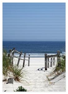 Wallario Schaum-Badematte »Blick auf Strand« , Höhe 5 mm, rutschhemmend, geeignet für Fußbodenheizungen