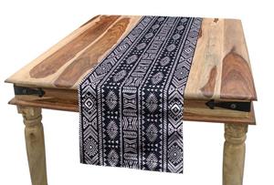 Abakuhaus Tischläufer »Esszimmer Küche Rechteckiger Dekorativer Tischläufer«, afrikanisch Vertikale Art Borders